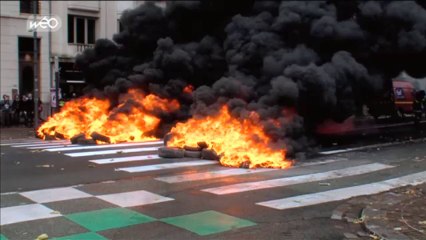 Manifestation : affrontement entre pompiers et CRS