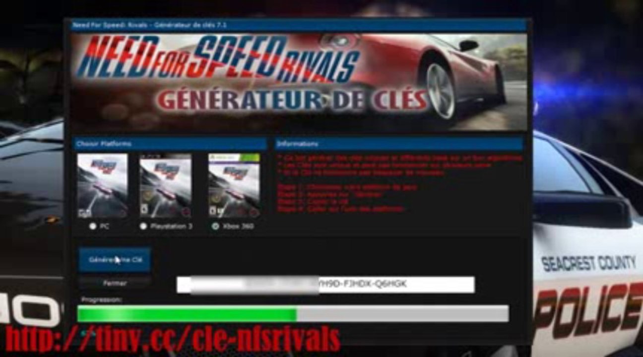 ▶ Need For Speed Rival - Générateur de clés 7.1 (Décembre 2013)