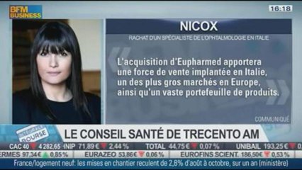 Conseil "santé" d'Alice Lhabouz: Rachat de l'italien Eupharmed par le groupe Nicox, dans Intégrale Bourse - 26/11