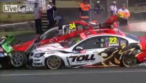 V8 Supercars Spectacular Crash in Slow Motion