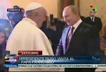 Papa Francisco se reúne con el presidente ruso Vladimir Putin