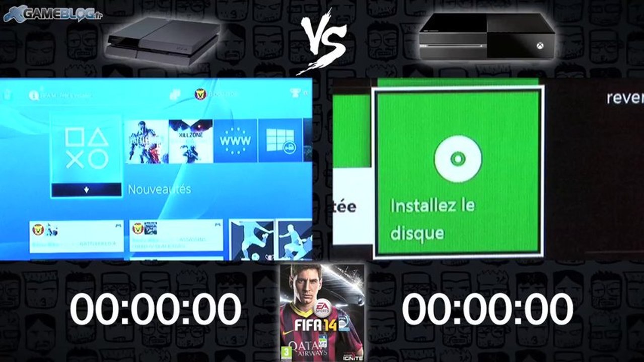 Installation des jeux sur PS4 vs Xbox One : FIF...