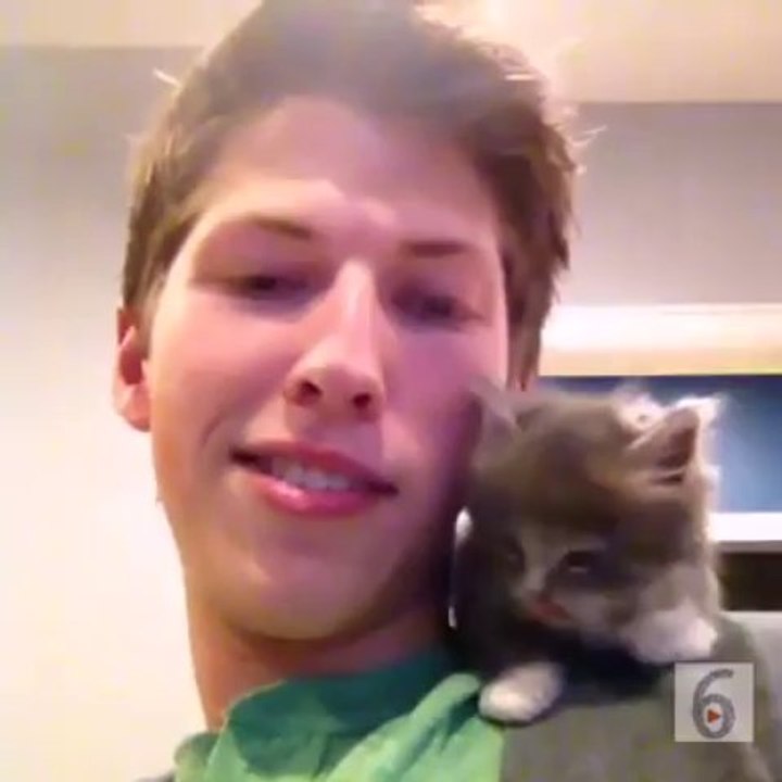 Lil Guy Tried To Meow!