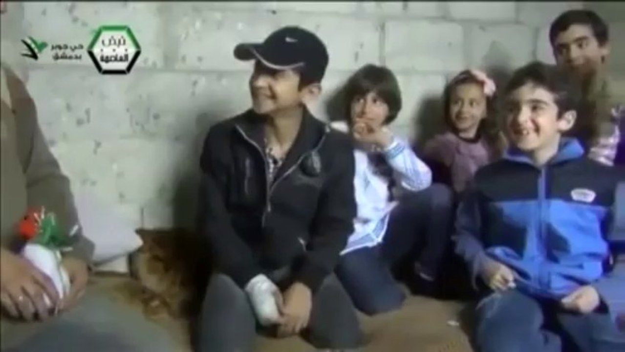 Syrie : les enfants de Damas, habitués des bombes
