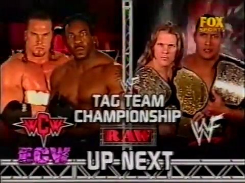 The Rock & Chris Jericho vs. Test & Booker T (WWF Tag Team Championship)