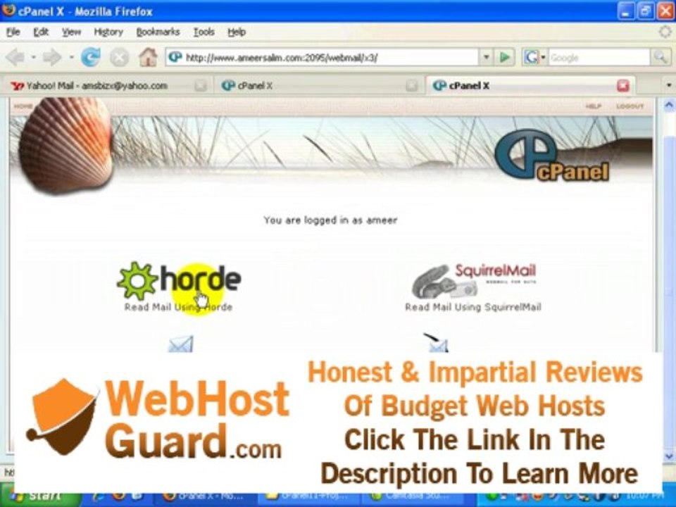 Webmail access in cpanel hosting - cpanel-WHM video series 7