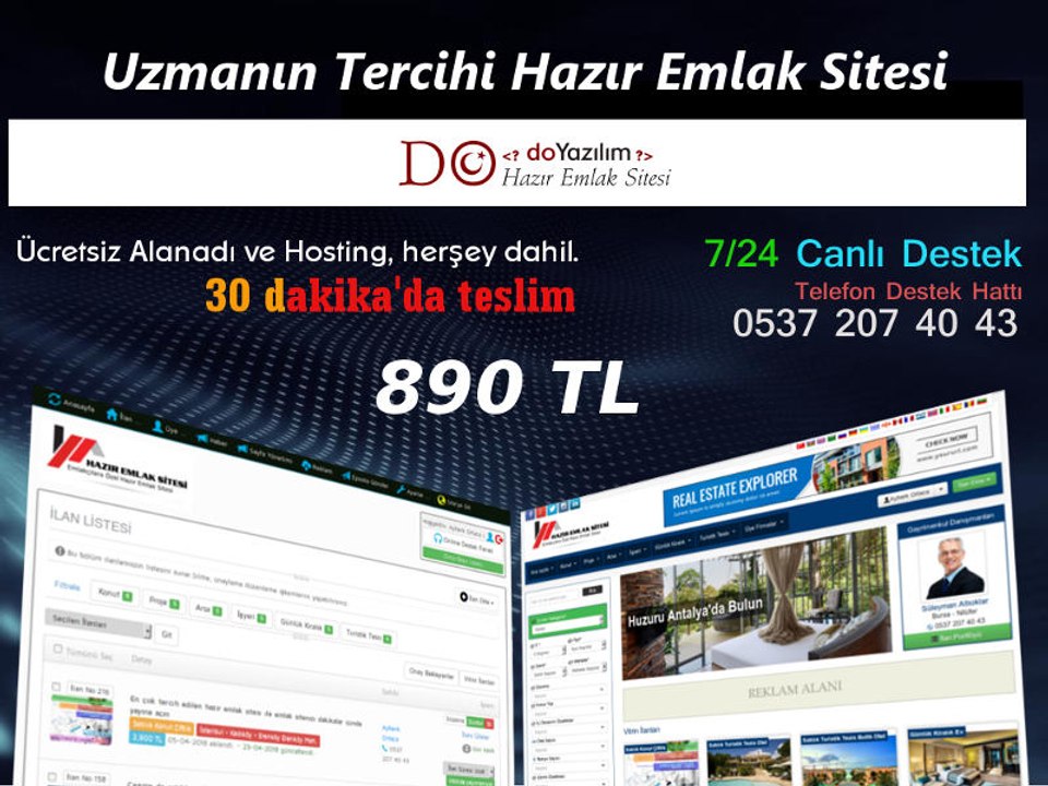 Emlak sitesi - Hazır emlak sitesi - Php Emlak Scripti