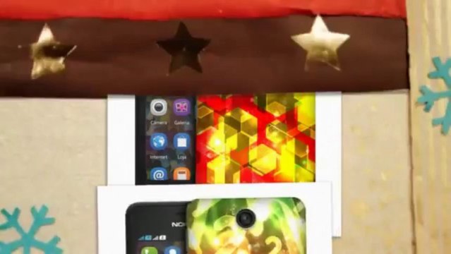 HEAD CASE DESIGNS BOKEH CHRISTMAS PROTECTIVE BACK CASE COVER FOR NOKIA ASHA 501