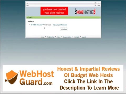 Howe Hosting: How to manage url redirects in cpanel