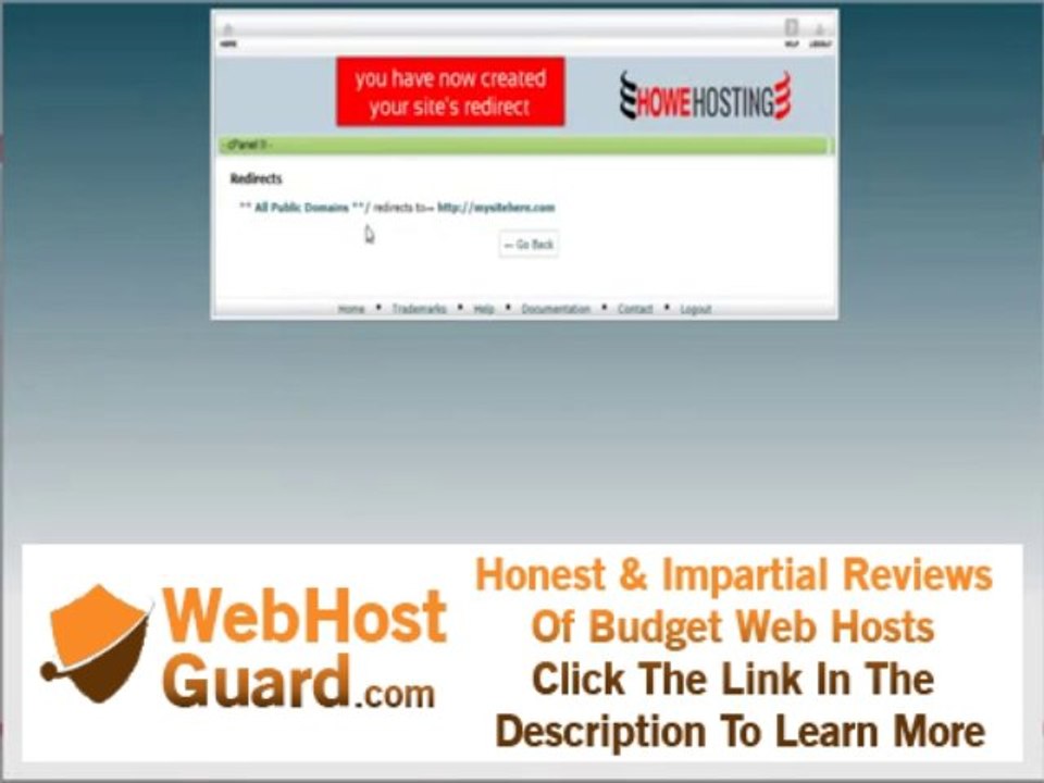 Howe Hosting: How to manage url redirects in cpanel