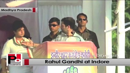 Rahul Gandhi in Indore: Voices of the people are suppressed in MP under BJP rule