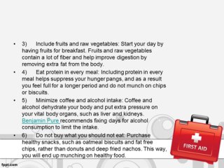 Best Diet Tips by Benjamin Pure