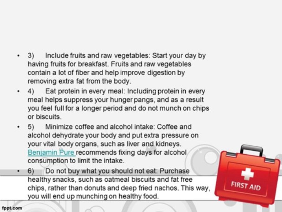 Best Diet Tips by Benjamin Pure