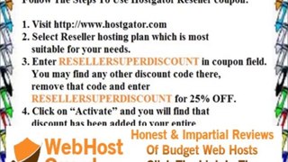 Hostgator Reseller Coupon Code - 