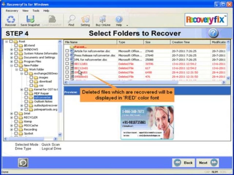 Recoveryfix for windows video help you to recover corrupted and lost data from hard drive, pen drive