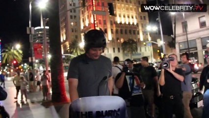 Comedian Jeffrey Ross roasting the paparazzi at Katsuya in Hollywood