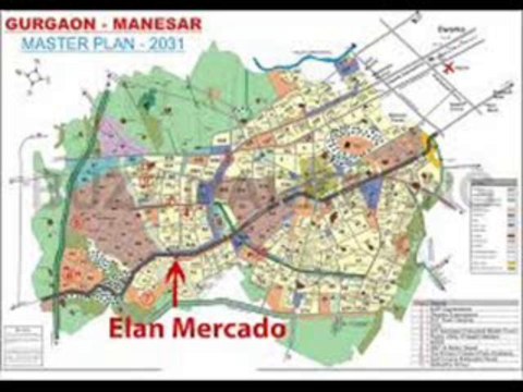 ELAN MERCADO !9891962162! actual double heights shops + food court + service apartments sector-80 gurgaon
