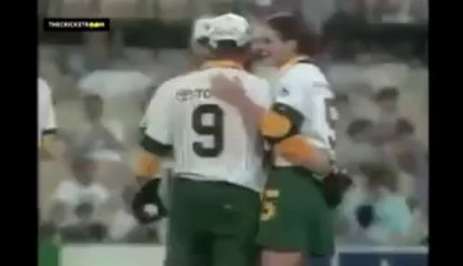 Brian Lara dismissed by a woman