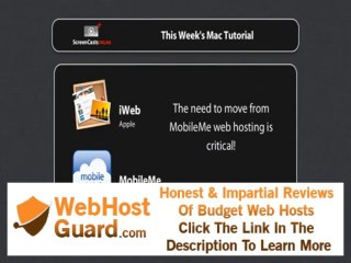 Trailer for SCOM0345 - MobileMe Migration - iWeb Hosting