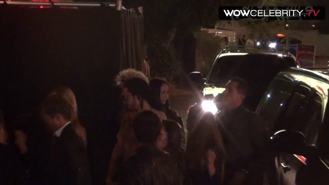 Tokio Hotel arriving at Pink Taco in Hollywood