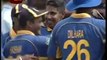 Chaminda Vaas takes a hat-trick in the first three deliveries in an ODI
