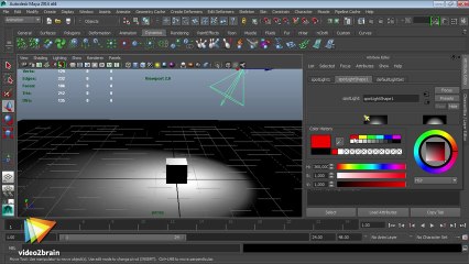 Tutoriel Maya 2014 : Utiliser le Depth map shadow | video2brain.com