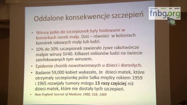 Szczepienia w XXI wieku - czy sa skuteczne, bezpieczne i konieczne - prof. Majewska cz.1/2 (25.05.2013)
