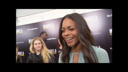 Naomie Harris In A Sexy Dress At Mandela Movie Event