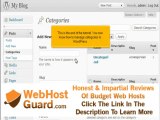 Wordpress hosting. How to manage categories.