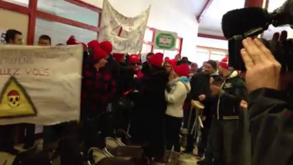 Manifestation frontaliers à Pontarlier agence CPAM