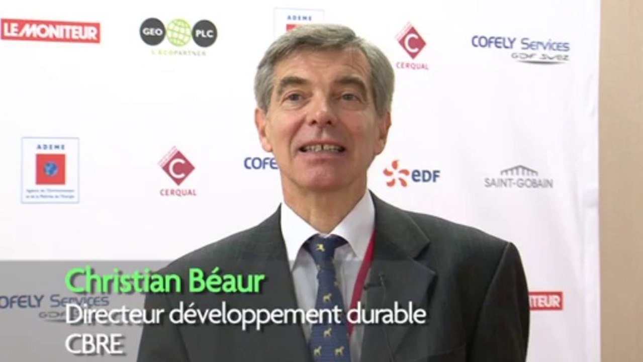Interview de Christian Béaur, directeur développement durable CBRE