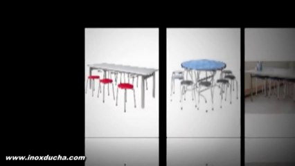 Bàn ghế inox - Ghế đôn inox giá rẻ