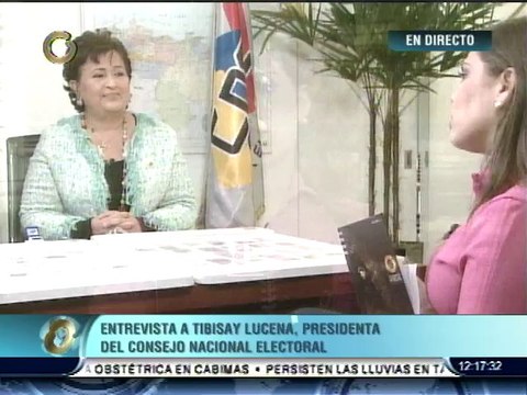 Lucena: Se estima que tengamos resultados de elecciones del 8D, tres horas después del cierre de mesas