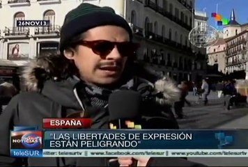 Españoles exigen al gobierno derecho a manifestarse