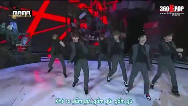 [Vietsub][Perf] 131122 MAMA EXO - VCR + Growl + Wolf {EXO Team}