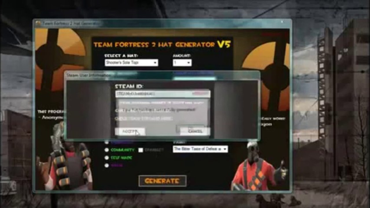 Free Team Fortress 2 Unusual Hat Hack 2013