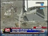 Mundial Brasil 2014: derrumbe del nuevo estadio del Corinthians deja 3 muertos