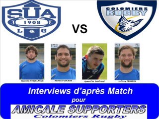 Interviews Joueurs Agen Colomiers 23.11.13