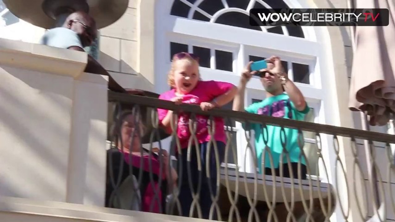 Honey Boo Boo child and her mom at the Grove in Hollywood