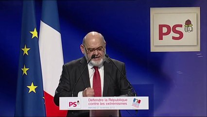 Robert Hue au grand meeting de la Gauche : Défendre la République contre les extrémismes