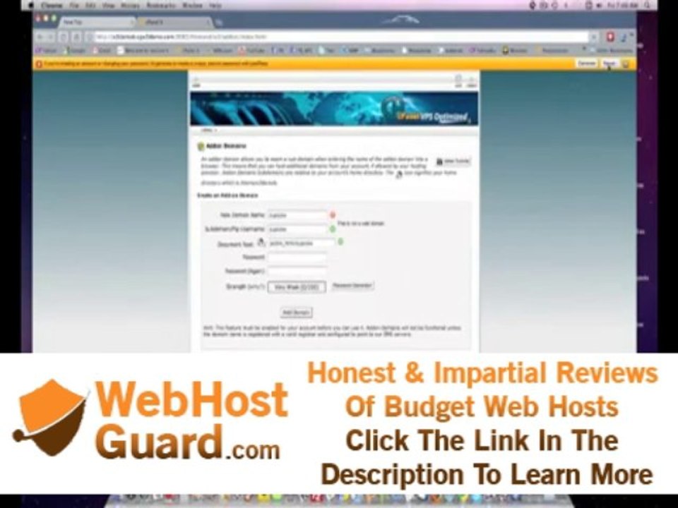 cPanel Hosting - Domain Panel