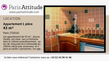 Appartement Alcove Studio à louer - Maison de la Radio, Paris - Ref. 5400