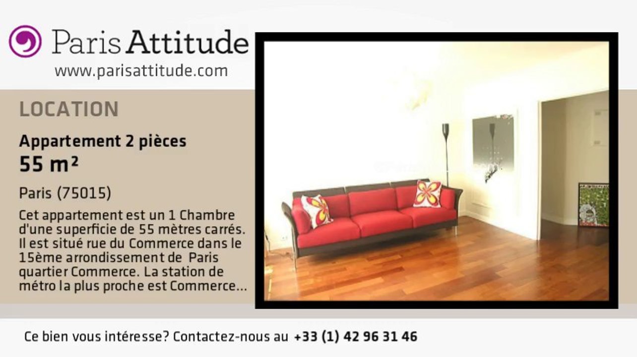 Appartement 1 Chambre à louer - Commerce, Paris - Ref. 3435