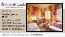 Duplex 1 Chambre à louer - Boulogne Billancourt, Boulogne Billancourt - Ref. 4371