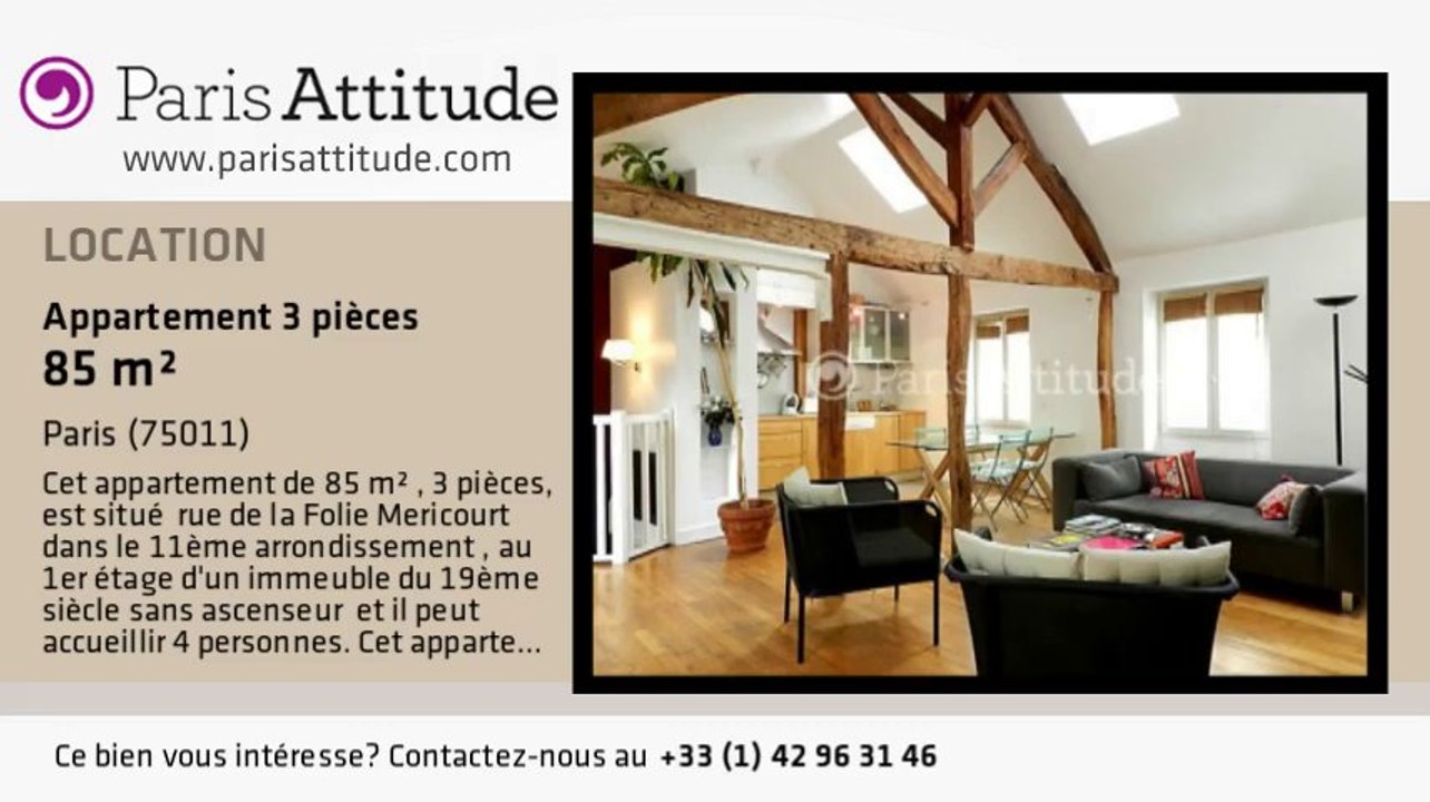 Appartement 2 Chambres à louer - Parmentier, Paris - Ref. 8227