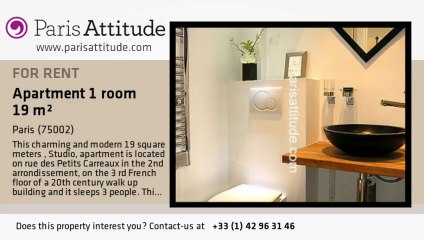 Studio Apartment for rent - Montorgueil, Paris - Ref. 6709