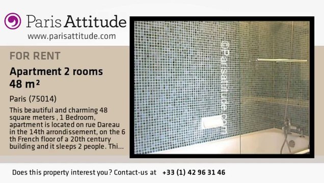 1 Bedroom Apartment for rent - Denfert Rochereau, Paris - Ref. 6352