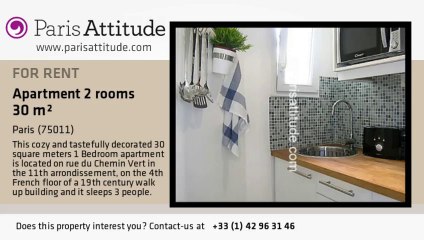 1 Bedroom Apartment for rent - Parmentier, Paris - Ref. 3134