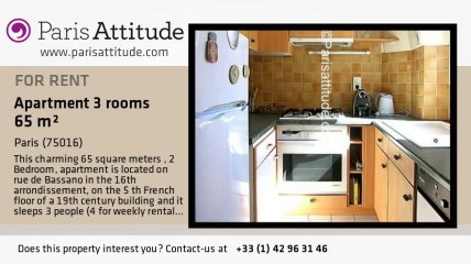 2 Bedroom Duplex for rent - Alma Marceau, Paris - Ref. 4374