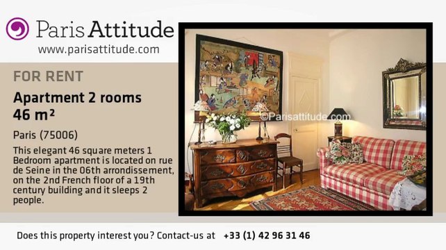 1 Bedroom Apartment for rent - St Germain, Paris - Ref. 5068